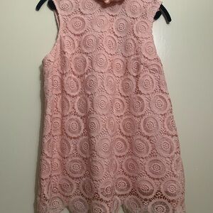 Pink Lace Sleeveless shirt